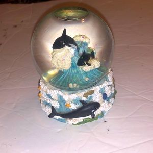 Orca Killer Whale Snow Globe 3.5”
